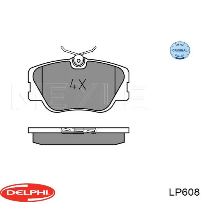 Гальмівні колодки Delphi LP608 ціна, від 20.20 USD