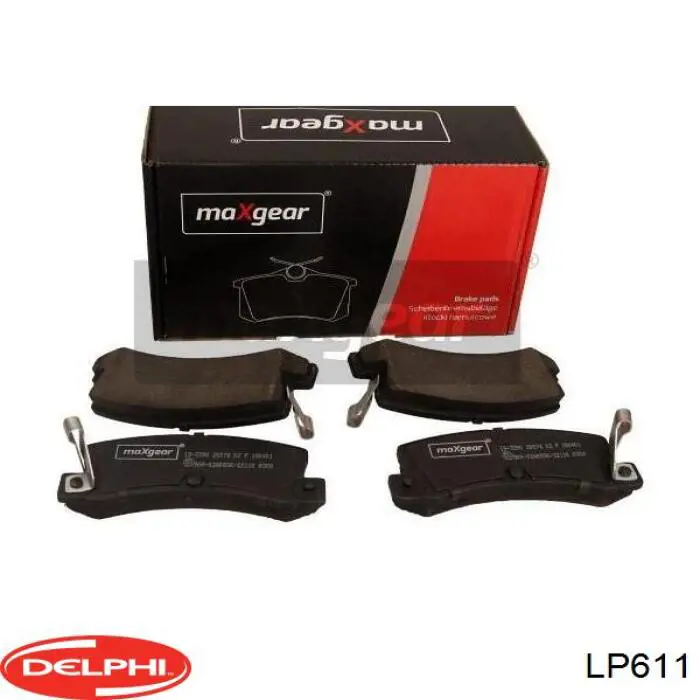Задні гальмівні колодки Delphi LP611 ціна, від 20.32 USD