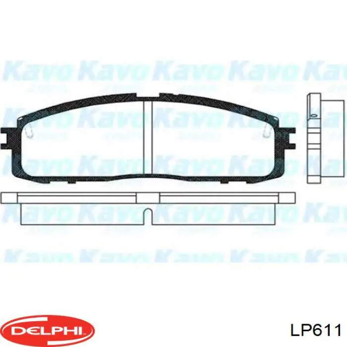Купити LP611 Delphi Задні колодки