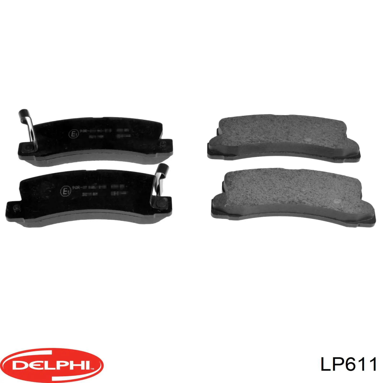 LP611 Delphi колодки гальмові задні, дискові
