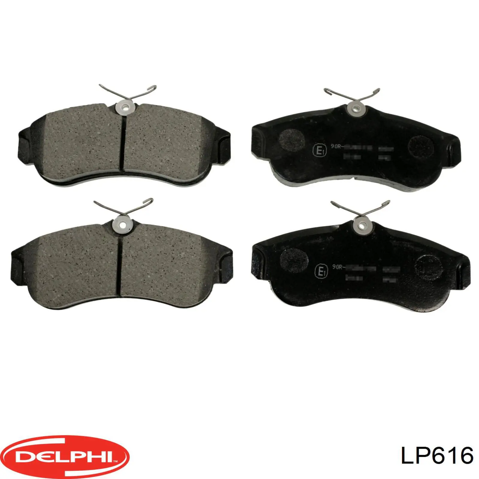 LP616 Delphi колодки гальмівні передні, дискові