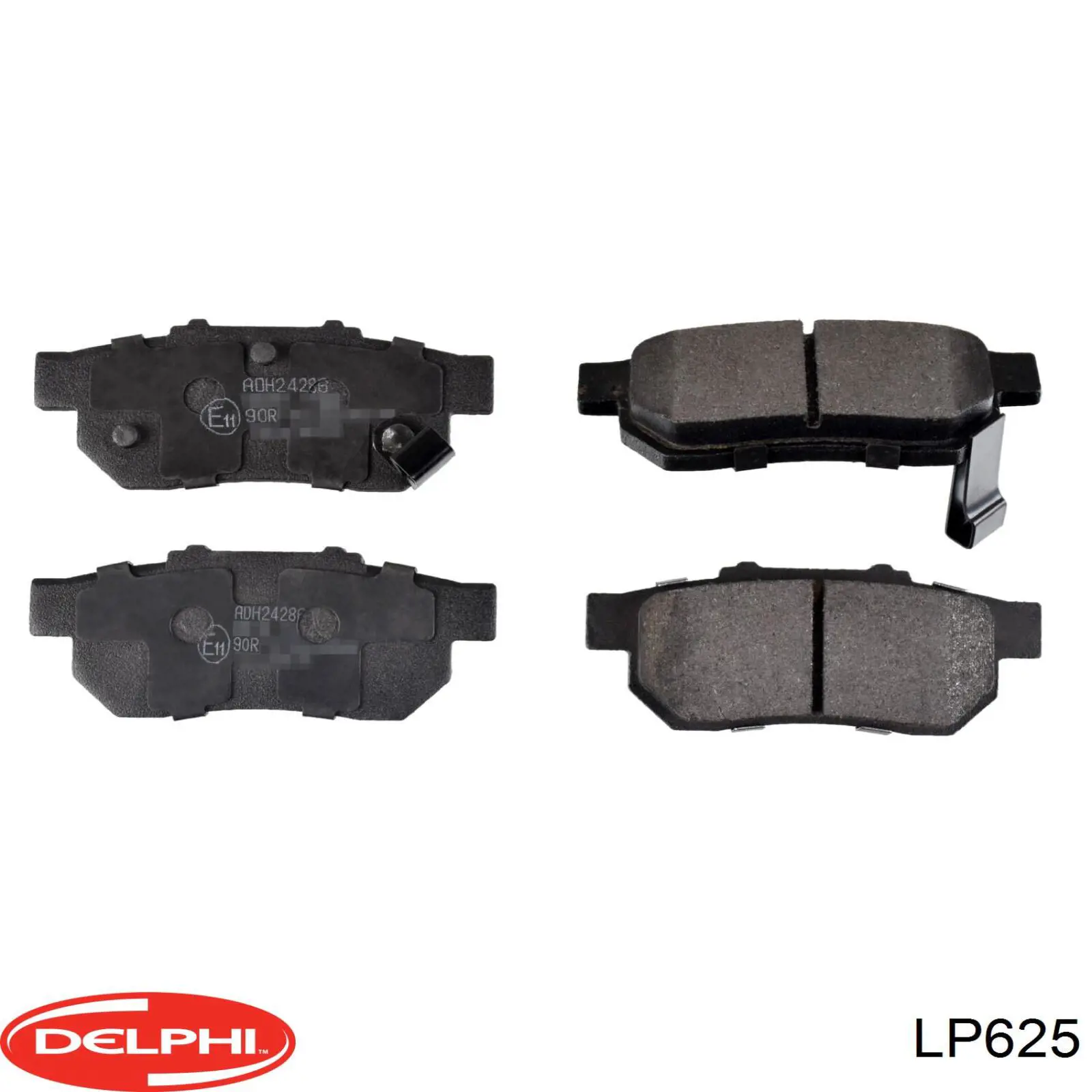 LP625 Delphi колодки гальмові задні, дискові