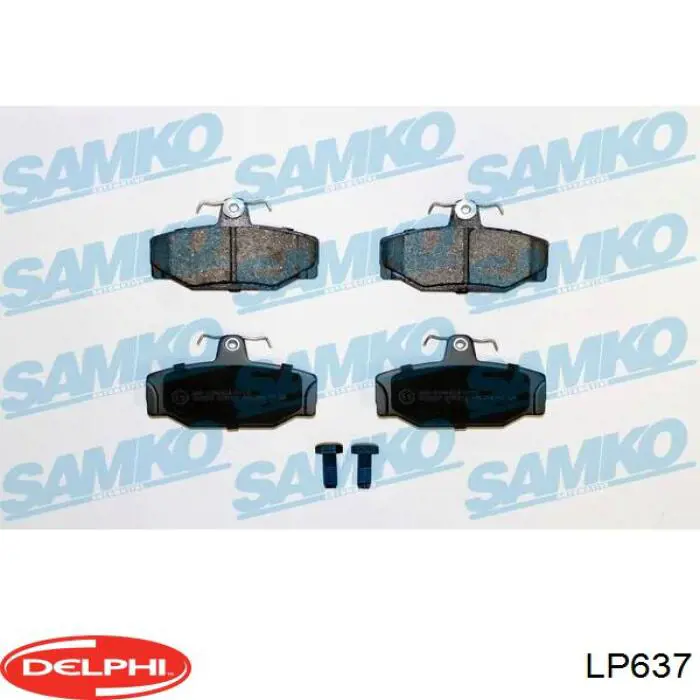 Задні гальмівні колодки Delphi LP637 ціна, від 18.97 USD