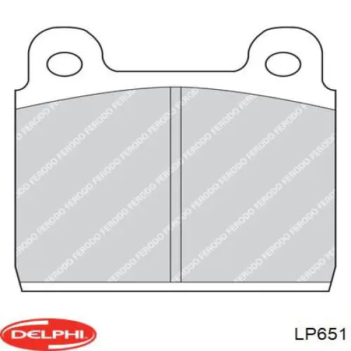 Купити LP651 Delphi Колодки гальмівні передні, дискові