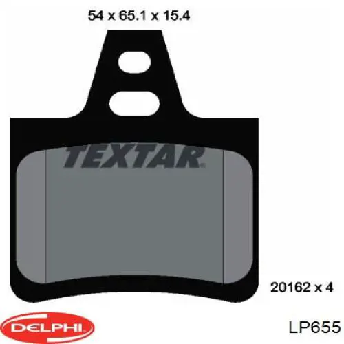 Задні гальмівні колодки Delphi LP655 ціна, від 12.18 USD