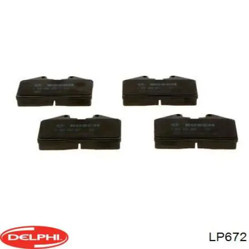 Задні гальмівні колодки LP672 Delphi