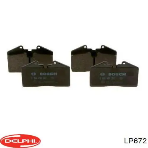 Задні гальмівні колодки Delphi LP672 ціна, від 38.50 USD