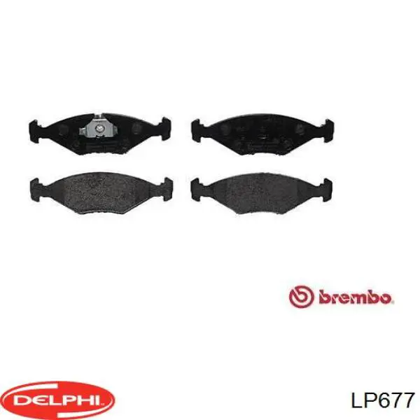 Гальмівні колодки Delphi LP677 ціна, від 22.64 USD