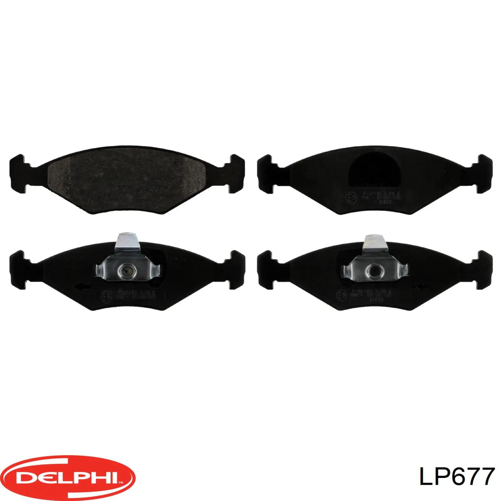 LP677 Delphi колодки гальмівні передні, дискові