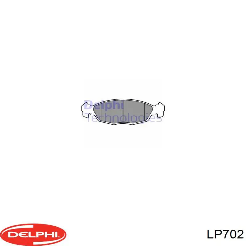 Купити LP702 Delphi Колодки гальмівні передні, дискові