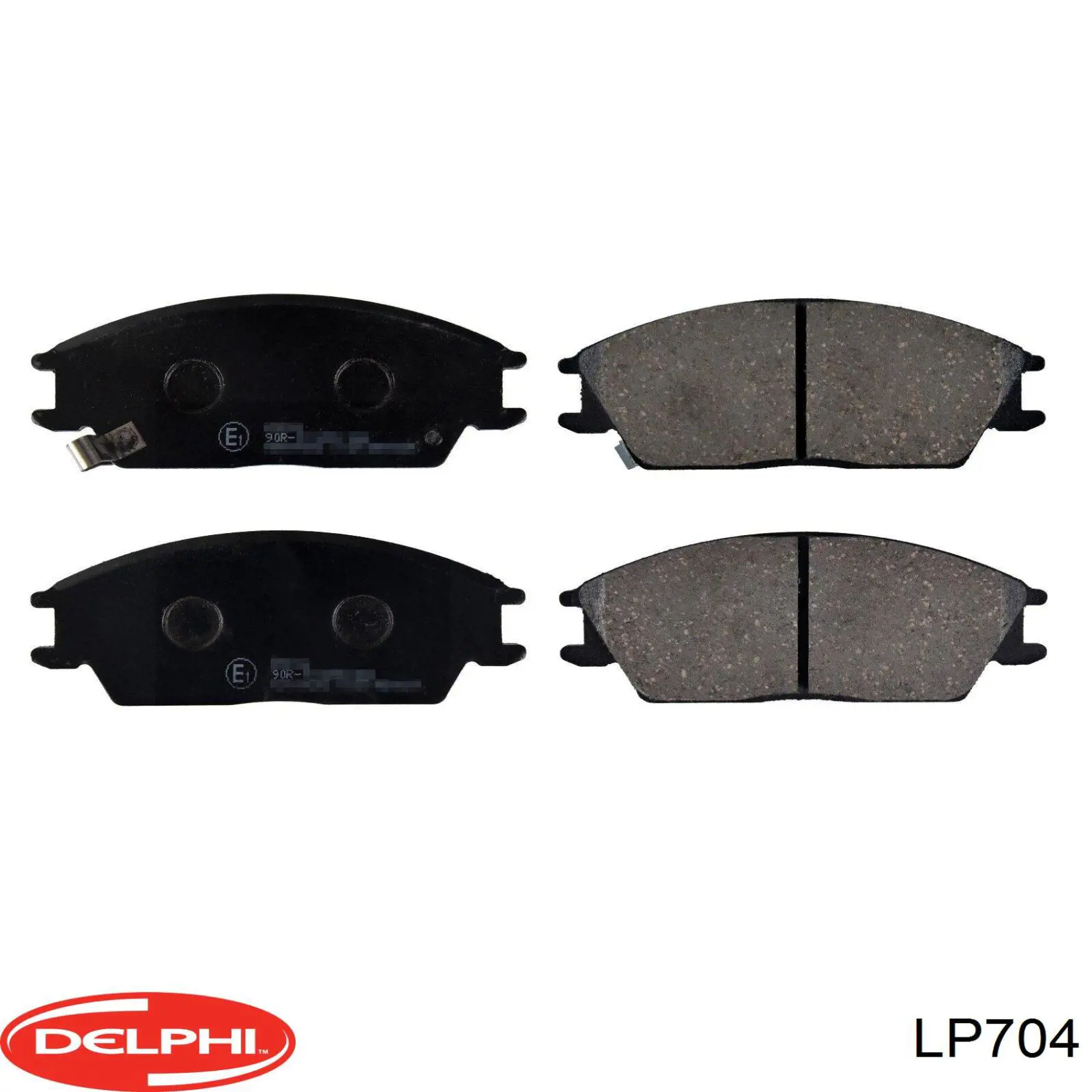 LP704 Delphi колодки гальмівні передні, дискові