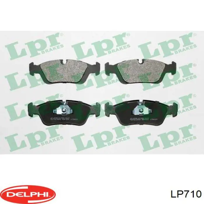 Гальмівні колодки Delphi LP710 ціна, від 18.07 USD