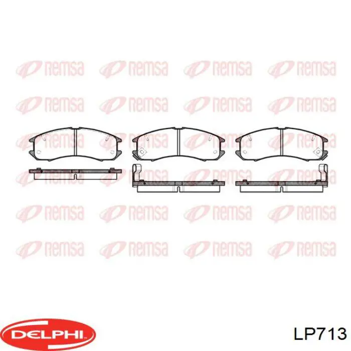 Колодки гальмові задні, дискові LP713 Delphi