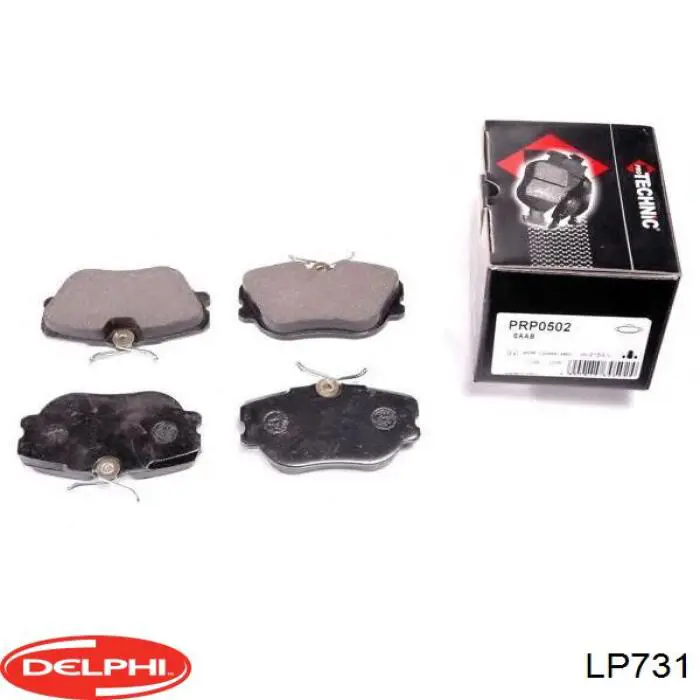 Гальмівні колодки Delphi LP731 ціна, від 13.12 USD