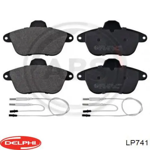 Гальмівні колодки Delphi LP741 ціна, від 20.16 USD