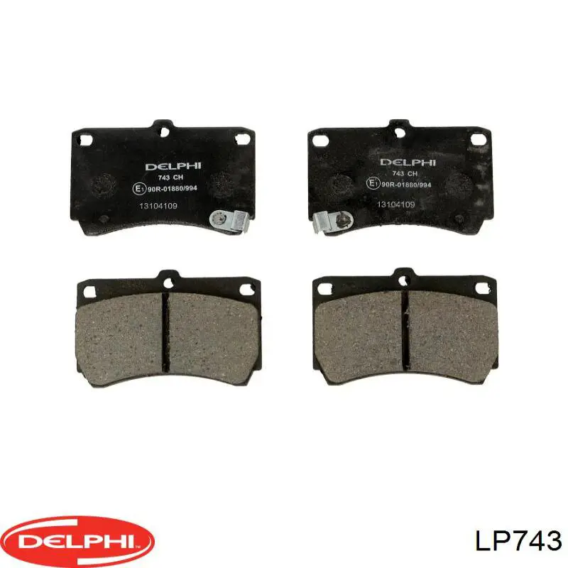 Купити LP743 Delphi Колодки гальмівні передні, дискові