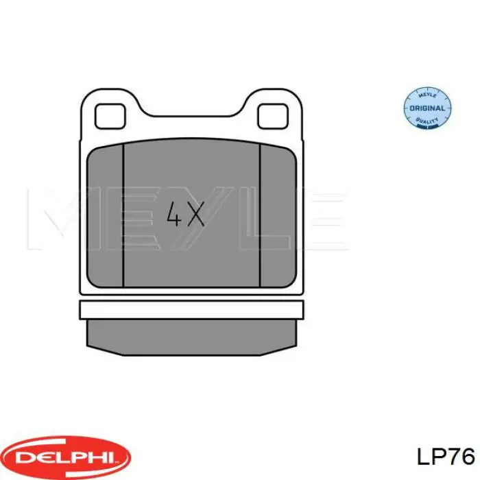 Гальмівні колодки Delphi LP76 ціна, від 12.25 USD