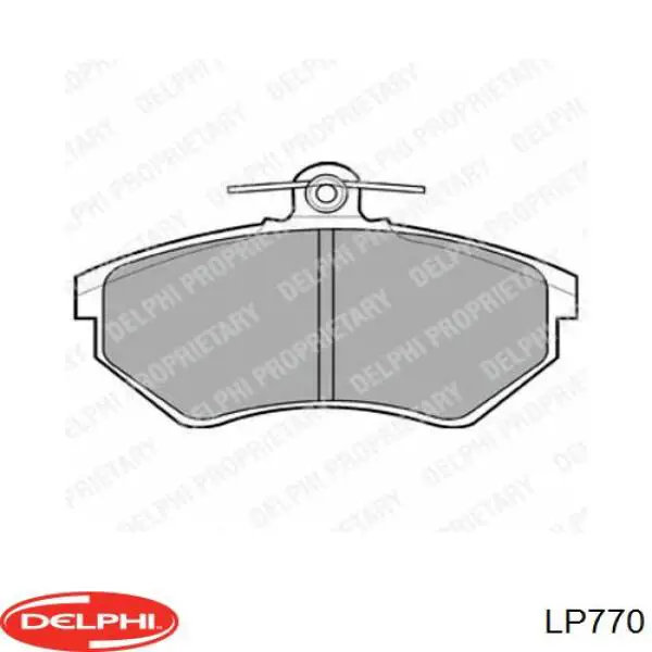 LP770 Delphi колодки гальмівні передні, дискові