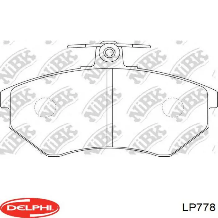 Гальмівні колодки Delphi LP778 ціна, від 18.45 USD