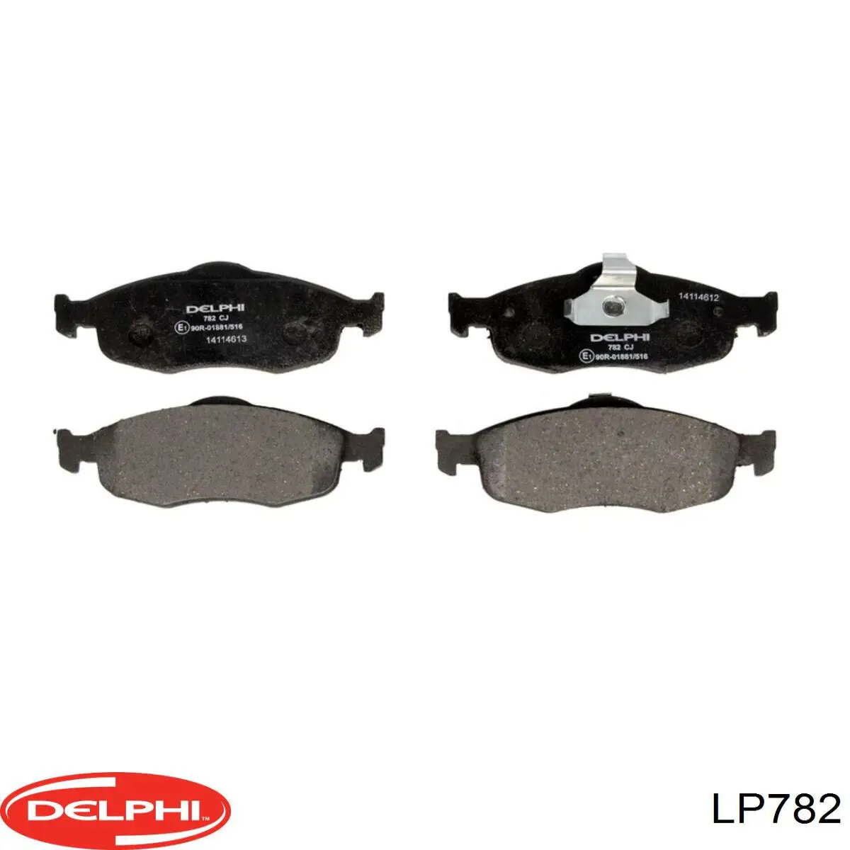Гальмівні колодки Delphi LP782 ціна, від 15.21 USD