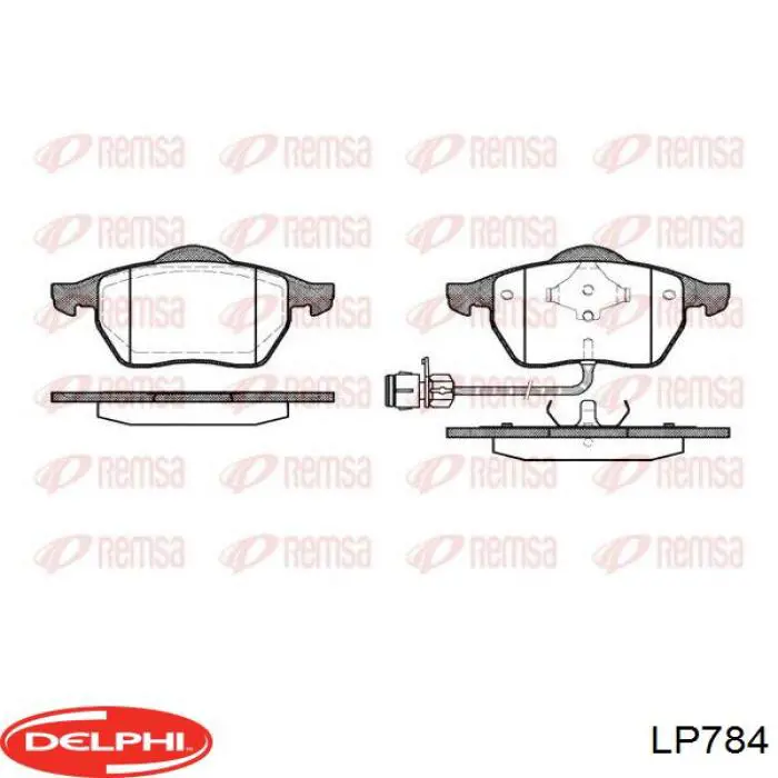 Купити LP784 Delphi Колодки гальмівні передні, дискові