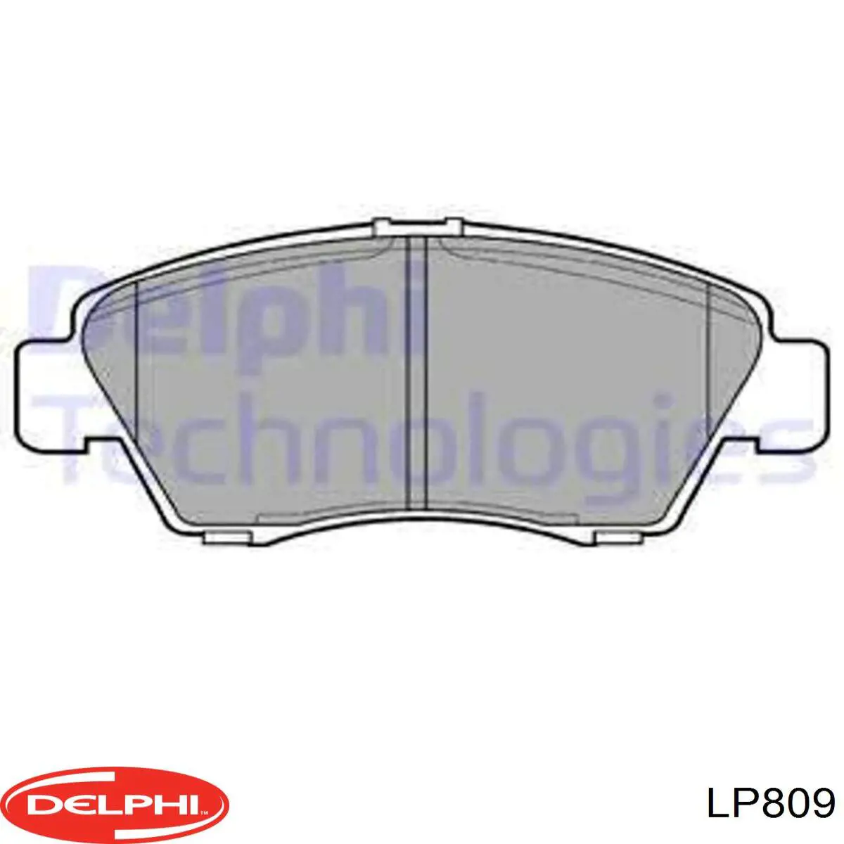 Гальмівні колодки Delphi LP809 ціна, від 18.10 USD