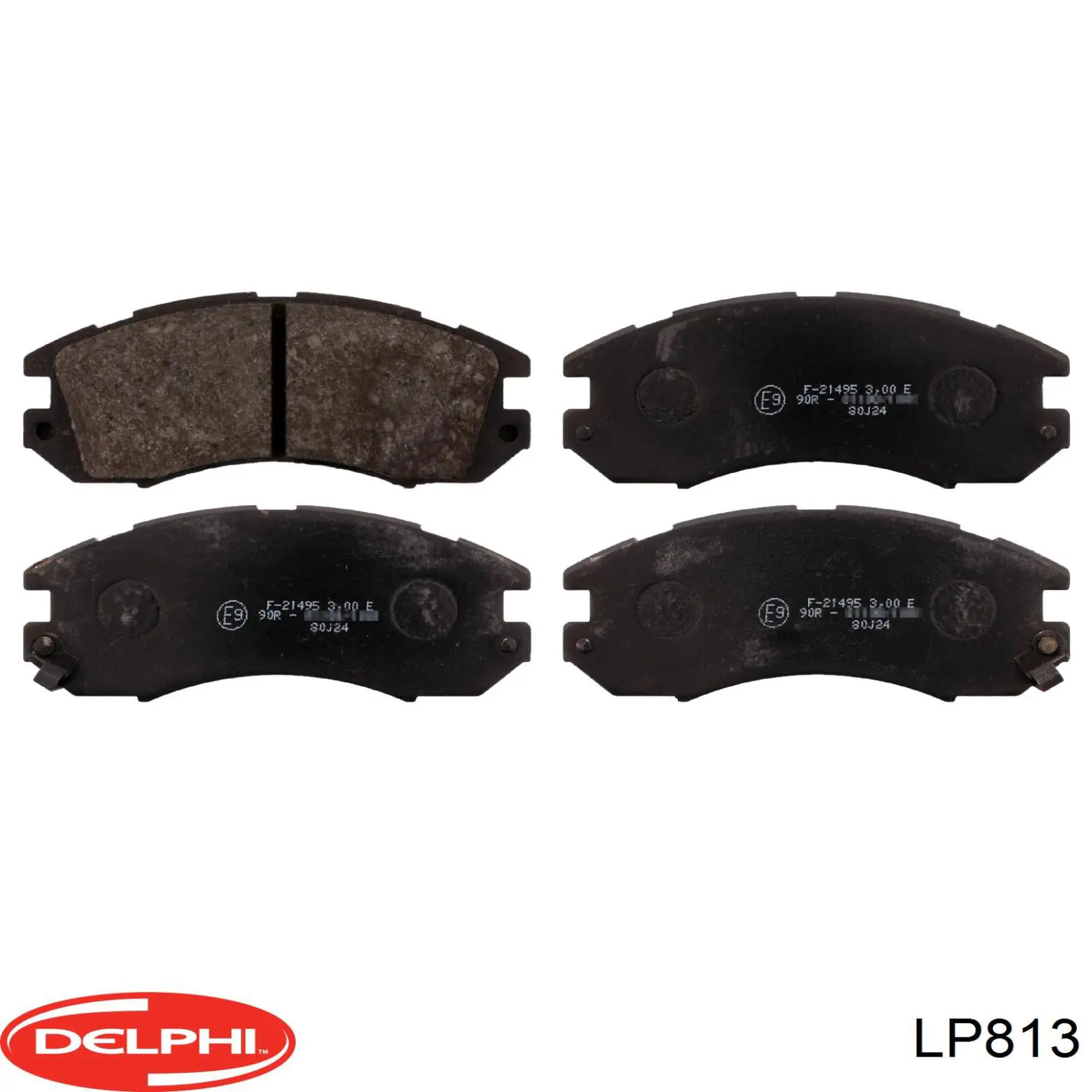 LP813 Delphi колодки гальмівні передні, дискові