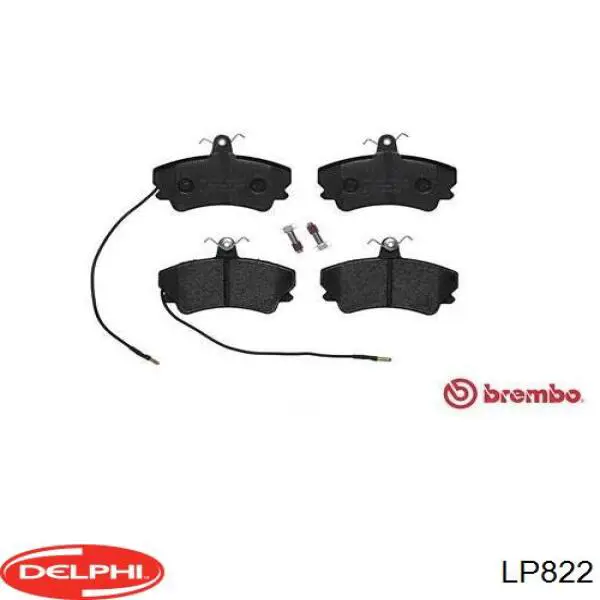 Передні тормозні колодки LP822 Delphi