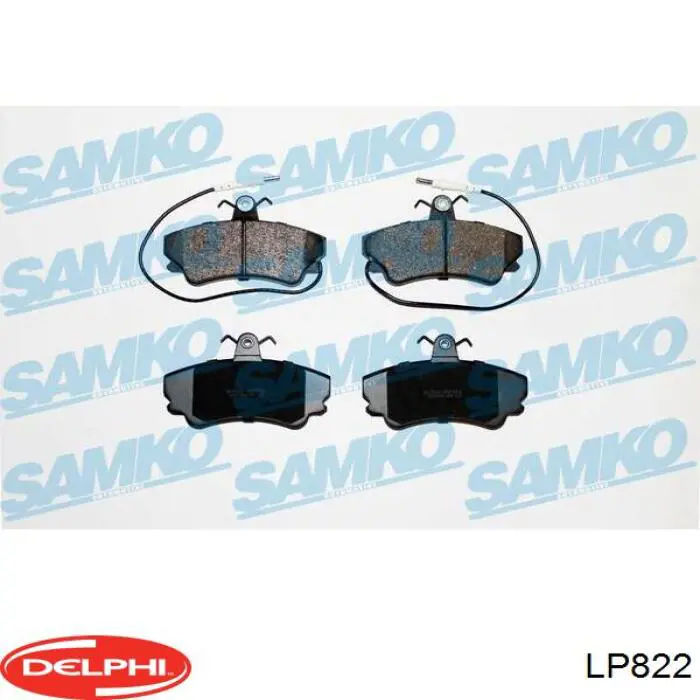 Гальмівні колодки Delphi LP822 ціна, від 17.86 USD
