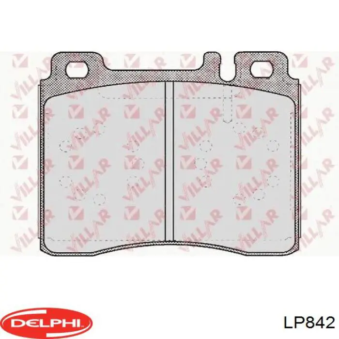 Передні тормозні колодки LP842 Delphi