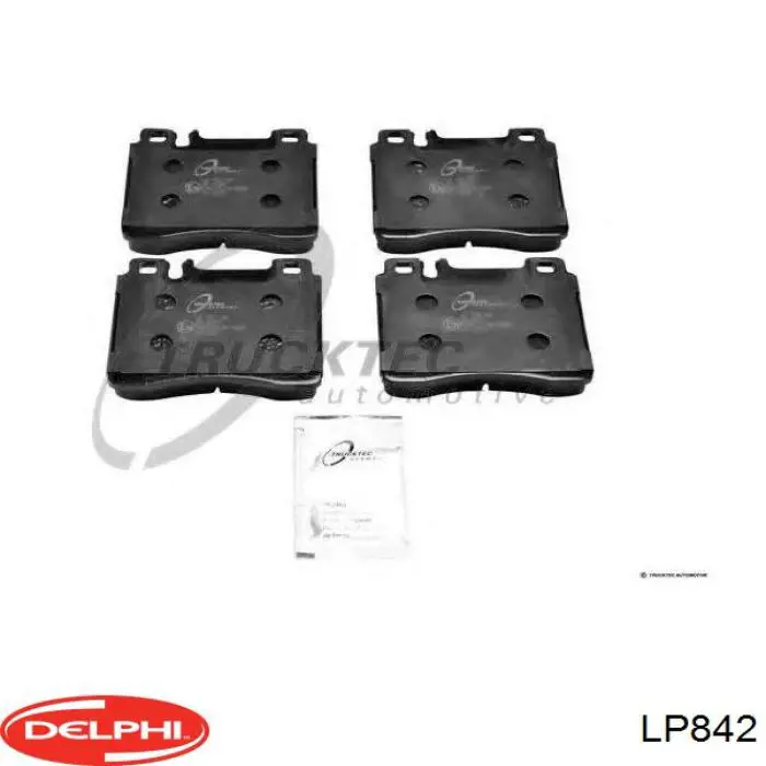 Купити LP842 Delphi Колодки гальмівні передні, дискові