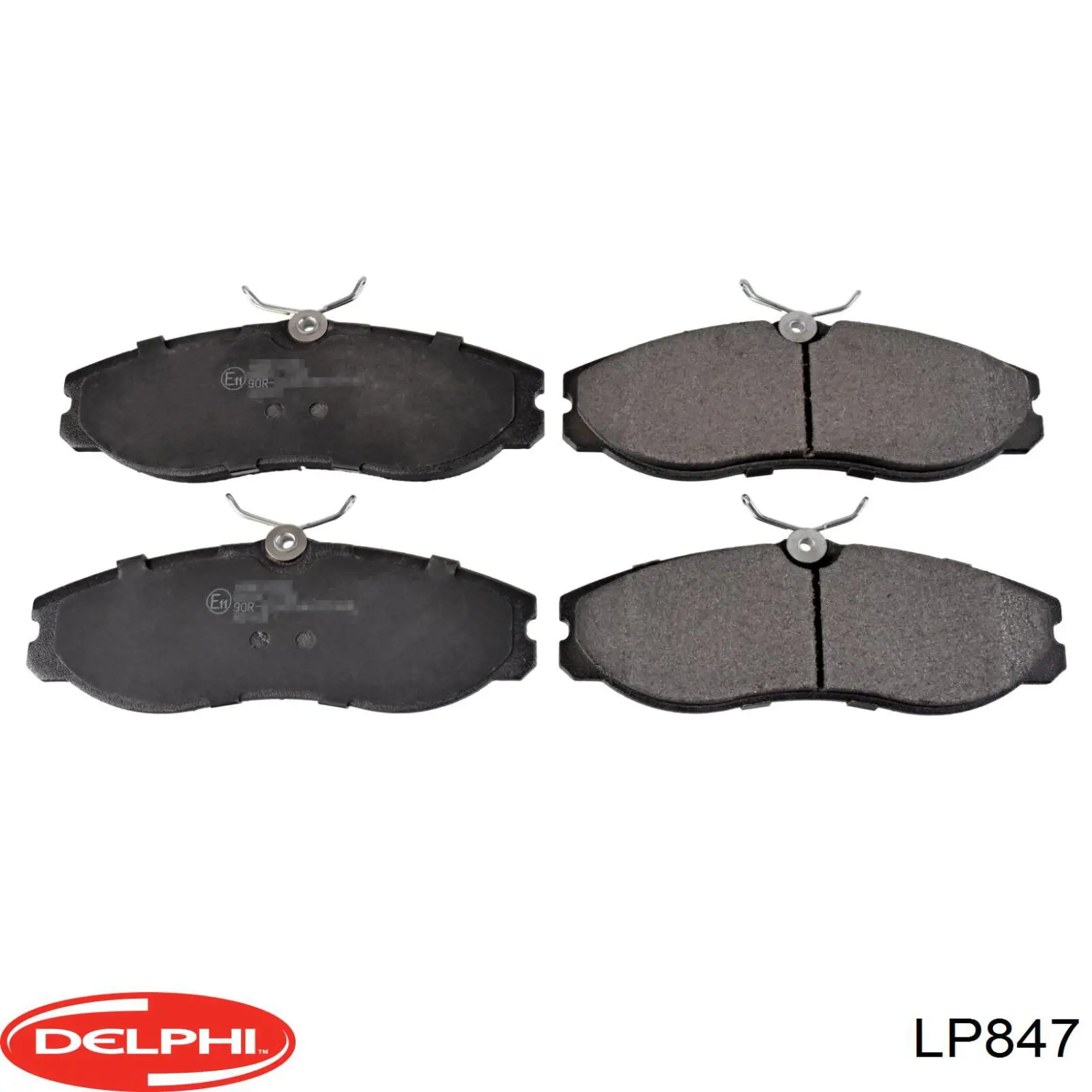 LP847 Delphi колодки гальмівні передні, дискові