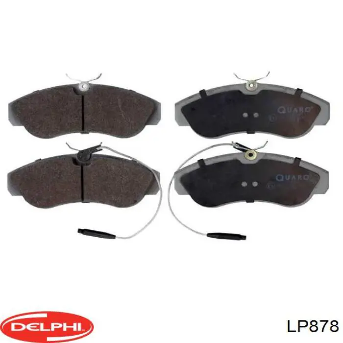 LP878 Delphi колодки гальмівні передні, дискові