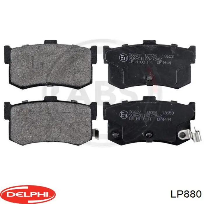Задні гальмівні колодки Delphi LP880 ціна, від 21.34 USD