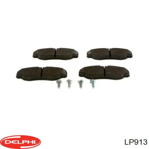 LP913 Delphi колодки гальмівні передні, дискові