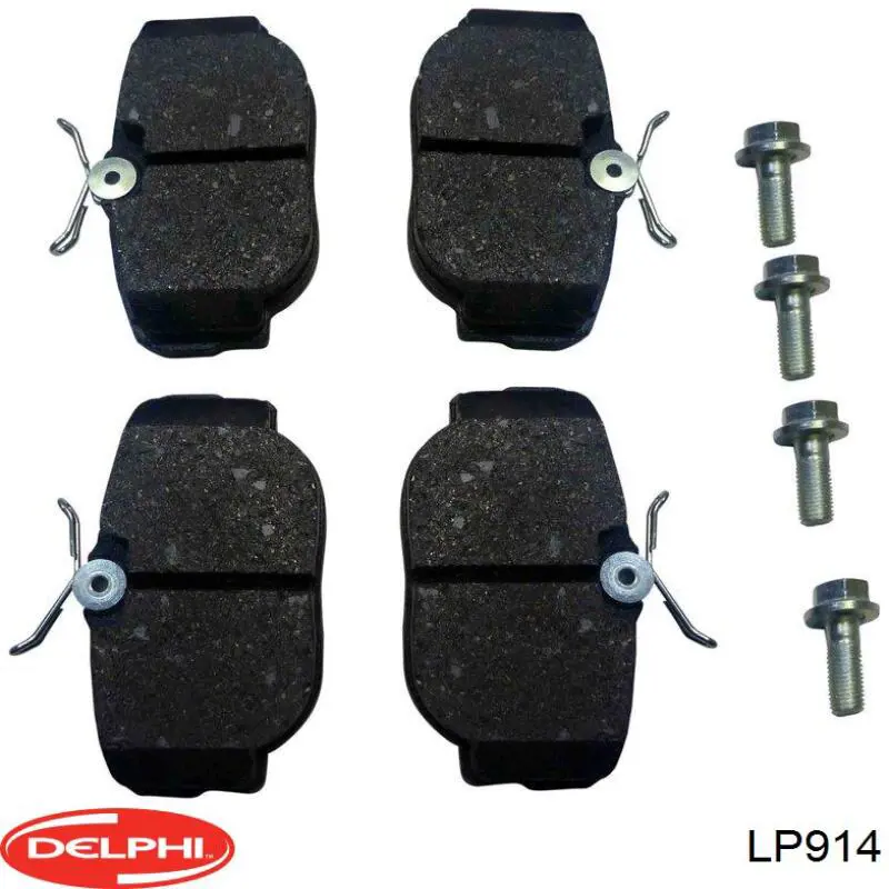 LP914 Delphi колодки гальмові задні, дискові