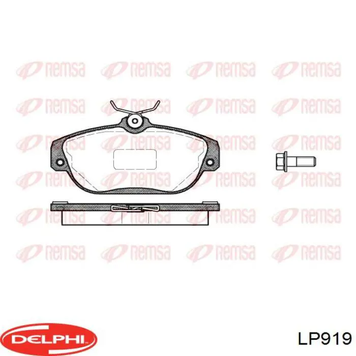 Передні тормозні колодки LP919 Delphi
