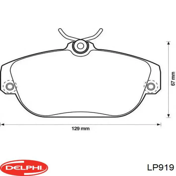 Гальмівні колодки Delphi LP919 ціна, від 22.78 USD