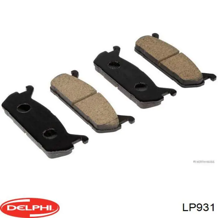 Задні гальмівні колодки Delphi LP931 ціна, від 15.22 USD