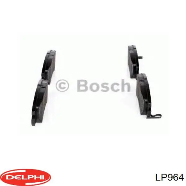 Купити LP964 Delphi Колодки гальмівні передні, дискові