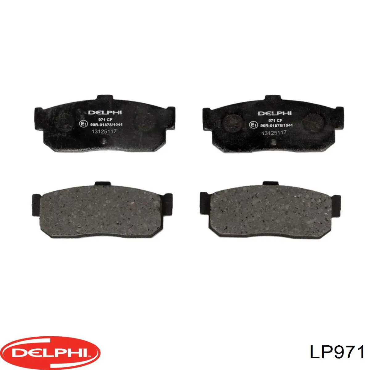 LP971 Delphi колодки гальмові задні, дискові