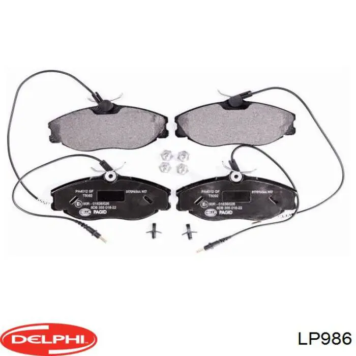 Гальмівні колодки Delphi LP986 ціна, від 28.80 USD