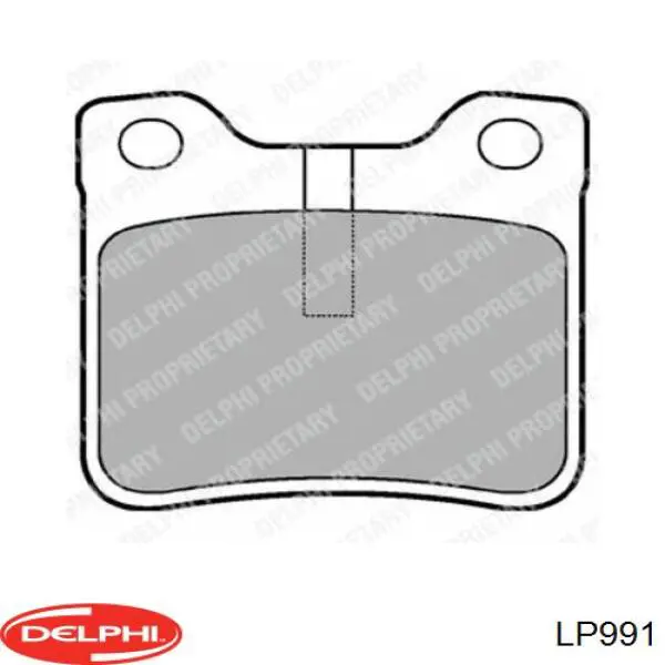 Купити LP991 Delphi Задні колодки