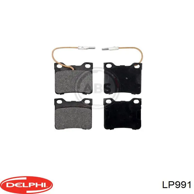 LP991 Delphi колодки гальмові задні, дискові