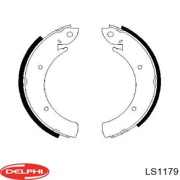 Купити LS1179 Delphi Колодки гальмові задні, барабанні