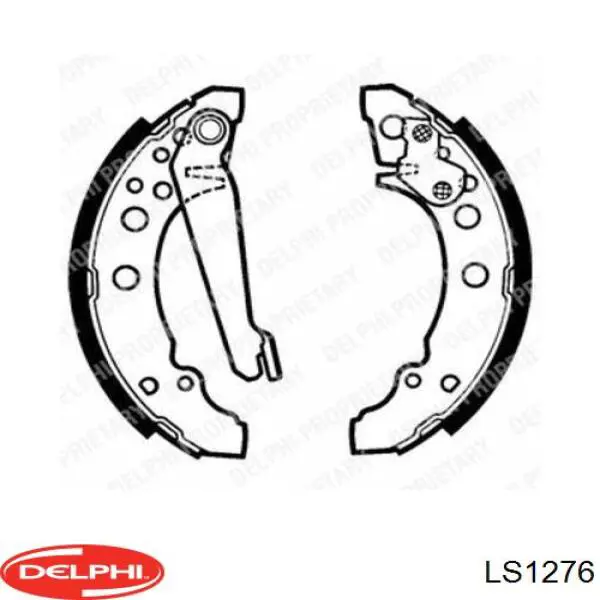 Колодки гальмові задні, барабанні Delphi LS1276 ціна, від 12.56 USD