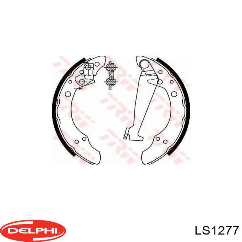 Гальма робочі задні ножні і гальмівні барабани Delphi LS1277