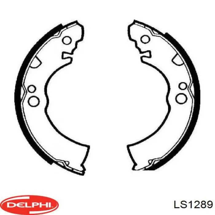 LS1289 Delphi колодки гальмові задні, барабанні