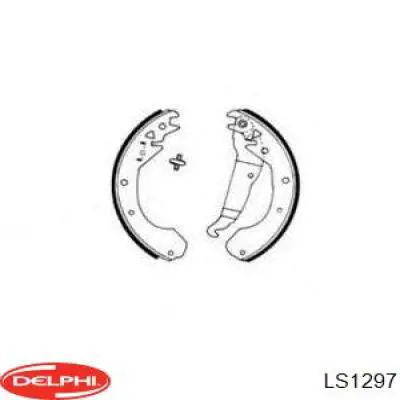 Колодки гальмові задні, барабанні Delphi LS1297 ціна, від 22.59 USD