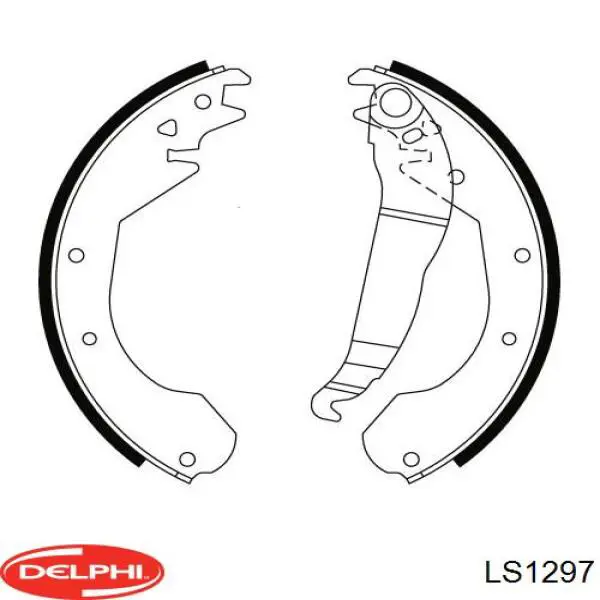 Купити LS1297 Delphi Колодки гальмові задні, барабанні